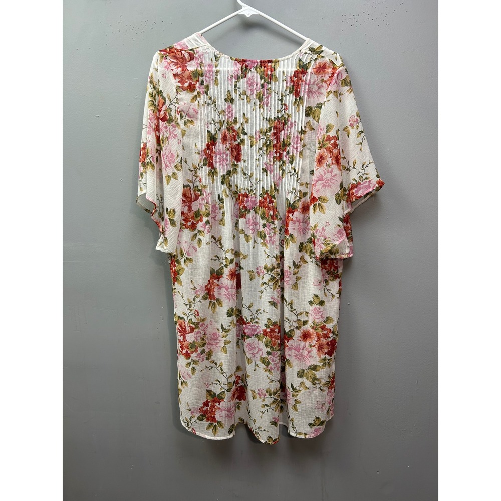 American Eagle Outfitters Floral Print Kimono Top Coverup Medium - Picture 2 of 6